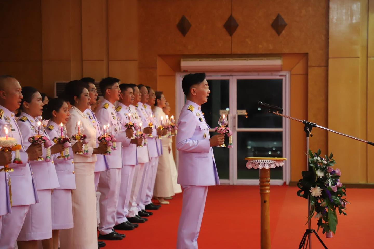 title - ส.ป.ก.ยโสธร ร่วมพิธีถวายเครื่องราชสักการะและวางพานพุ่ม และพิธีจุดเทียนถวายพระพรชัยมงคล เนื่องในโอกาสพระราชพิธีมหามงคลเฉลิมพระชนมพรรษา 4 รอบ สมเด็จพระนางเจ้าสุทิดา พัชรสุธาพิมลลักษณ พระบรมราชินี 3 มิถุนายน 2569